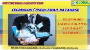 Technology Users Email Database