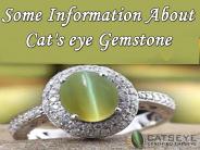 Some Information About Cat's Eye Gemstone