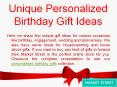 Unique Personalised Birthday Gift Ideas