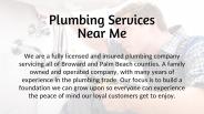 Plumber Services Near Me