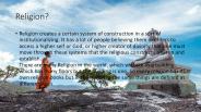 what is religion? (1)