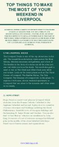 Top things to make the most of your weekend in Liverpool PowerPoint PPT Presentation