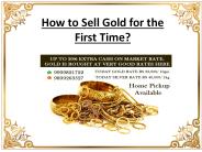 How to sell gold for the first time