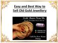 Easy and best way to sell old gold jewellery