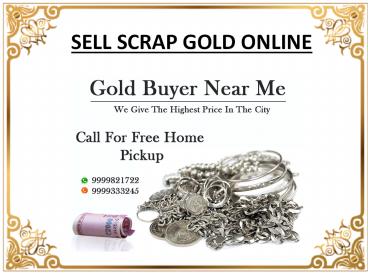 Sell scrap gold online