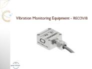 Vibration Monitoring Equipment - RECOVIB