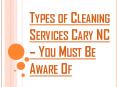 Portion of the Preferred Cleaning Services Cary NC PowerPoint PPT Presentation