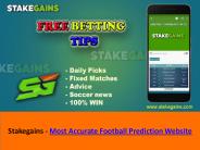 Stakegains - Most Accurate Football Prediction Website
