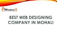 Best Web Designing Company in Mohali