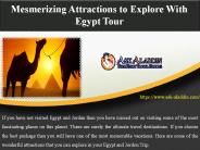 Mesmerizing Attractions to Explore With Egypt Tour