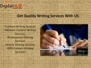 Digital Hub Solution- Content Writing Services