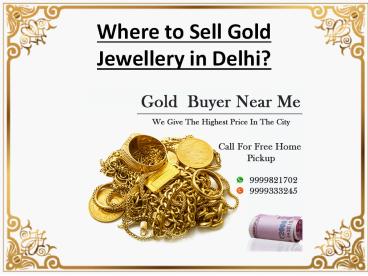 Where to sell gold jewelry in delhi