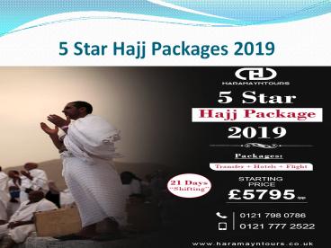 Hajj Packages 2019