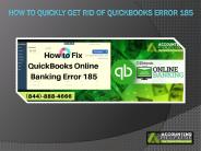 Quick Troubleshooting Guide to Resolve QuickBooks Error 185