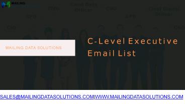 Executive Email Addresses | C-Level Executives Email List
