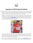 Importance of CBD Products for Athletes PowerPoint PPT Presentation