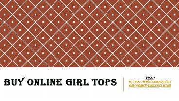 Buy online girl tops