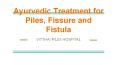 Ayurvedic Treatment for Piles Fissure and Fistula