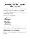 Questions to Ask a Personal Injury Lawyer PowerPoint PPT Presentation