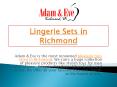 Lingerie Sets in Richmond PowerPoint PPT Presentation