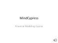 2019!! financial modeling course (MindCypress) Certification-training PowerPoint PPT Presentation