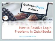 How to Solve Login Problems in QuickBooks