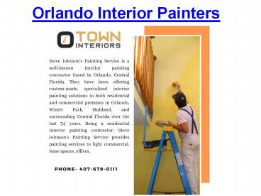 Orlando Interior Painters
