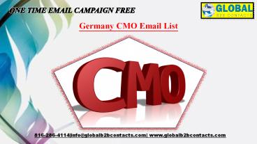 Germany CMO Email List