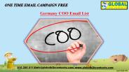 Germany COO Email List