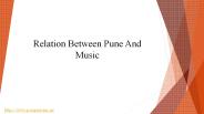 Relation Between Pune And Music
