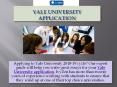 Yale University Application PowerPoint PPT Presentation