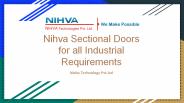 Nihva Sectional Doors for all Industrial Requirements