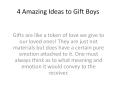 4 Amazing Ideas to Gift Boys PowerPoint PPT Presentation