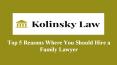 Top 5 Reasons Where You Should Hire a Family Lawyer PowerPoint PPT Presentation