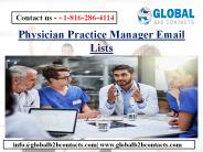 Physician Practice Manager Email Lists
