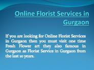 Online Florist Services in Gurgaon