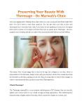 Preserving Your Beauty With Thermage - Dr Marwah's Clinic PowerPoint PPT Presentation