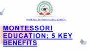 Montessori Education; 5 Key Benefits Revealed