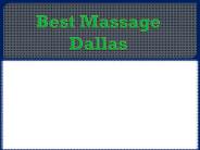Best Massage Dallas