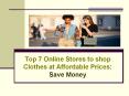 Top 7 Online Stores to shop Clothes at Affordable Prices: Save Money