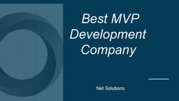 Trusted MVP development company in the USA.