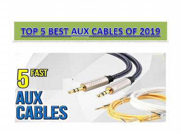 TOP 5 BEST AUX CABLES OF 2019