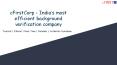 cFirstCorp - India’s most  efficient background verification company PowerPoint PPT Presentation