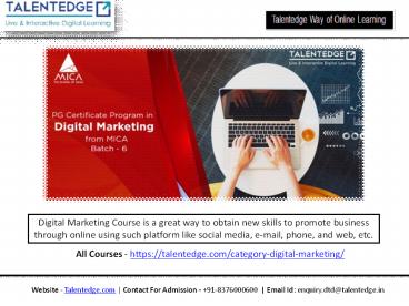 Online Digital Marketing Courses