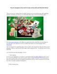 How to recognize a live casino to play online slots and Toto 4D lottery? PowerPoint PPT Presentation