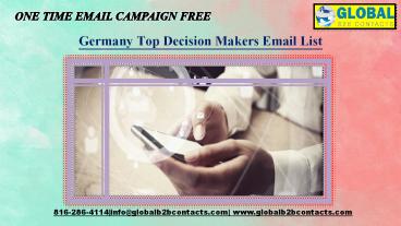 Germany Top Decision Makers Email List