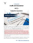 Audit and Assurance MCQ Subjective Questions 2019 - PPT PowerPoint PPT Presentation