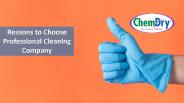 Reasons to Choose Professional Cleaning Company