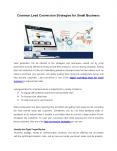 Lead Conversion Strategies for Small Business PowerPoint PPT Presentation