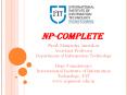 NP-COMPLETE - Department of Information Technology PowerPoint PPT Presentation